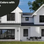 Exterior House Colors with Black Windows