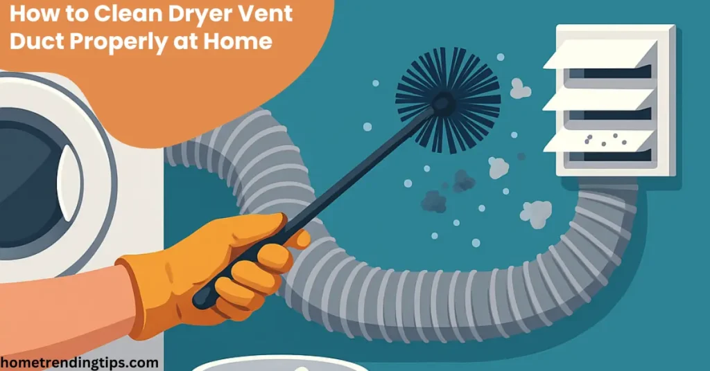 How to Clean Dryer Vent Duct Properly at Home