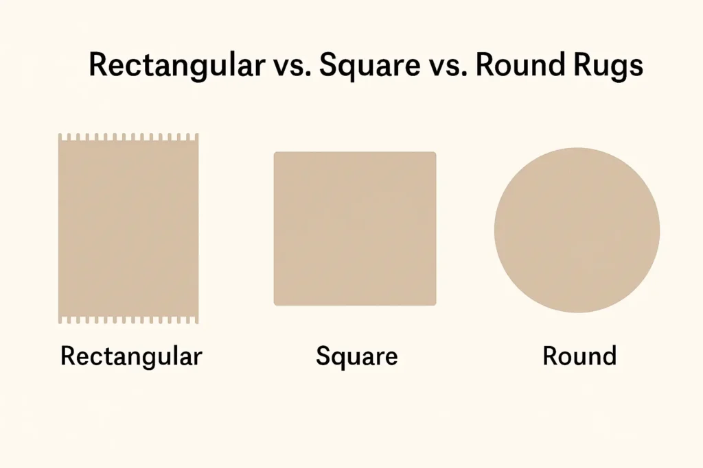 Rectangular vs. Square vs. Round Rugs