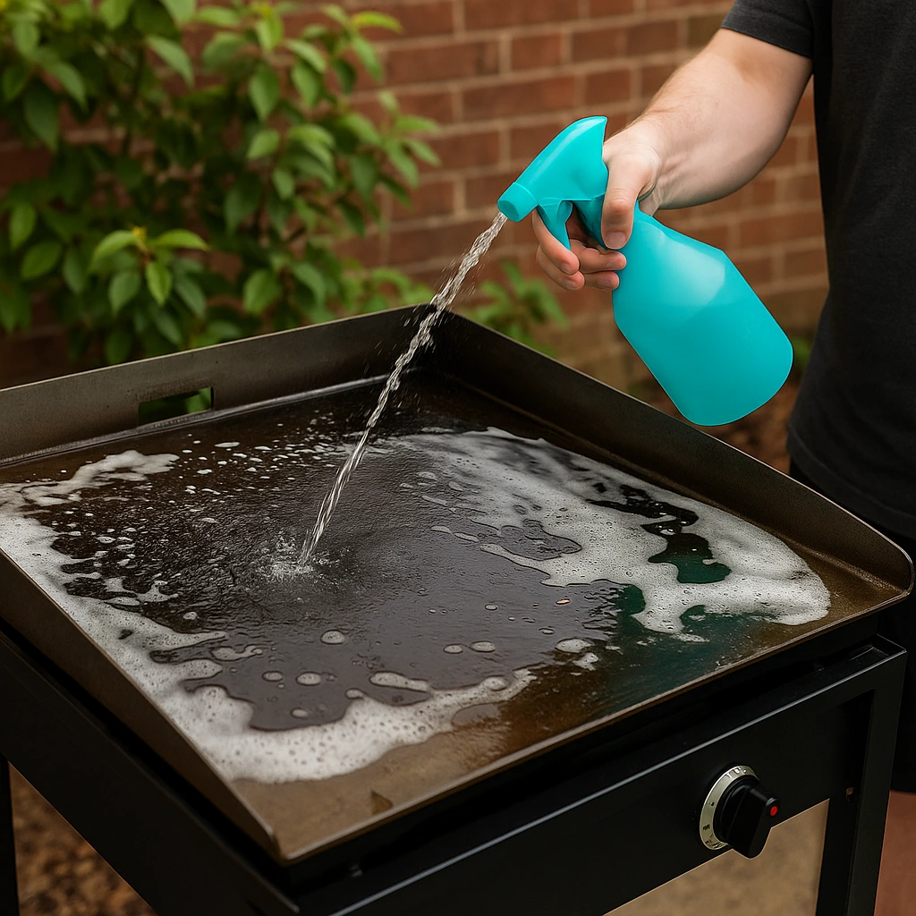 Rinse the Surface with Clean Water
