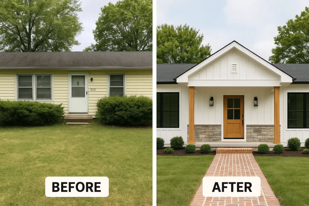 Drab to Dreamy Modern Farmhouse